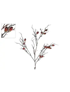  Kunsttak "Twig Acorn" naturel PE - 88 cm