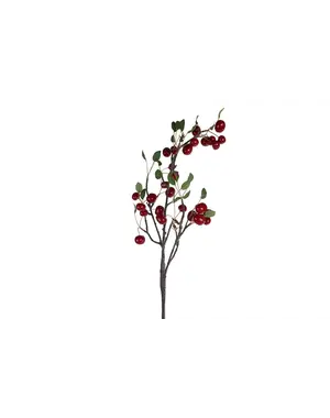  Kunsttak "Cherry" L rood/zwart, 2 assortie - 10x10x96cm