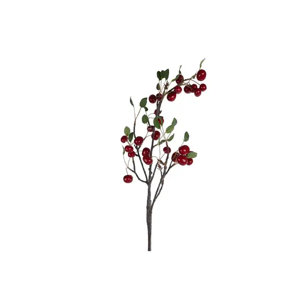 Kunsttak "Cherry" L rood/zwart, 2 assortie - 10x10x96cm