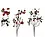Kunsttak "Cherry" L rood/zwart, 2 assortie - 10x10x96cm