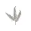 Kunsttak "Iron Tree Leaves" champagne goud - 64cm