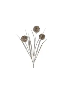  Kunsttak "Hairball" champagne goud - 61cm