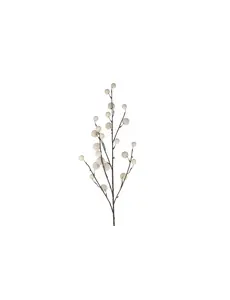  Kunsttak "Grassball" off-white - 114 cm