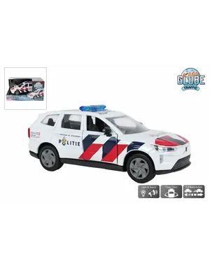 Kids Globe Politie Volvo EX90 met licht, geluid en pull back - 13,5 cm