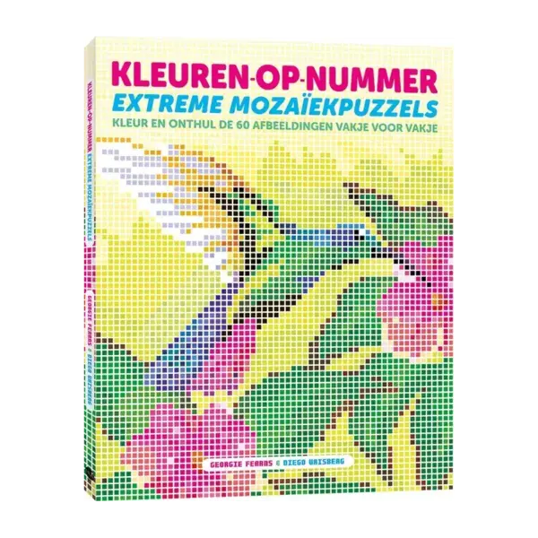 Kleuren op nummer: extreme mozaïek puzzels