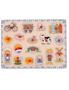Engelhart Knopjespuzzel Holland 30x21.5 cm - 17 stukjes