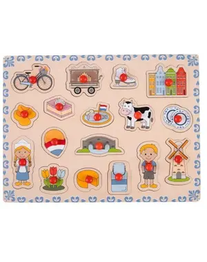 Engelhart Knopjespuzzel Holland 30x21.5 cm - 17 stukjes