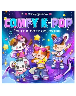 Rebo Cute en Cozy kleurboek Comfy K-Pop