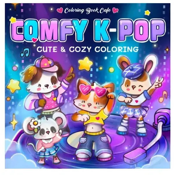 Rebo Cute en Cozy kleurboek Comfy K-Pop