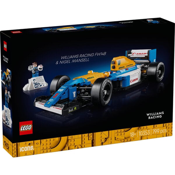 LEGO 10353 - Icons Williams Racing FW14B en Nigel Mansell