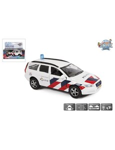 Kids Globe Politie Volvo V70 - licht en geluid