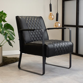 Dimehouse Peter Fauteuil Industriel Noir