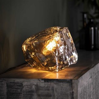 Dimehouse Rocks Lampe de chevet industrielle verre chromé