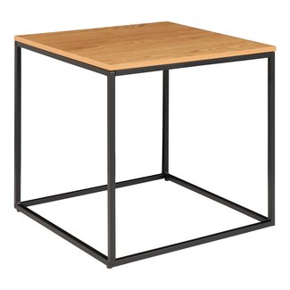 Walther table basse carrée  aspect bois 45x45 cm