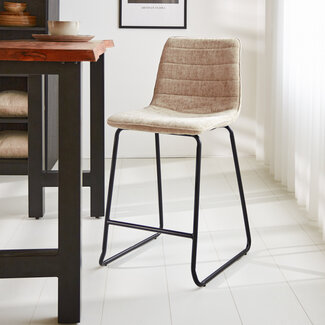 Dimehouse Tabouret de bar Mark Chenille beige