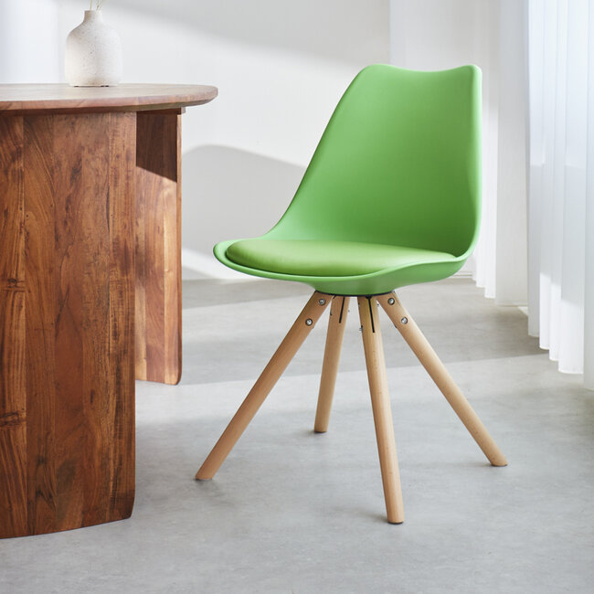 Dimehouse Harrow Chaise Salle À Manger Scandinave Vert Lime