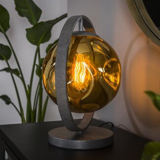 Ada Lampe de chevet industrielle verre coloré