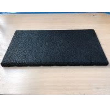 Rubber mat 50x50cm voor geluidsisolatie en demping