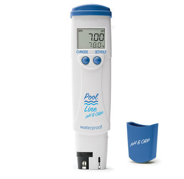 Hanna Instruments Waterbestendige pocketmeter voor pH, ORP(vrije actieve chloor) en temperatuur