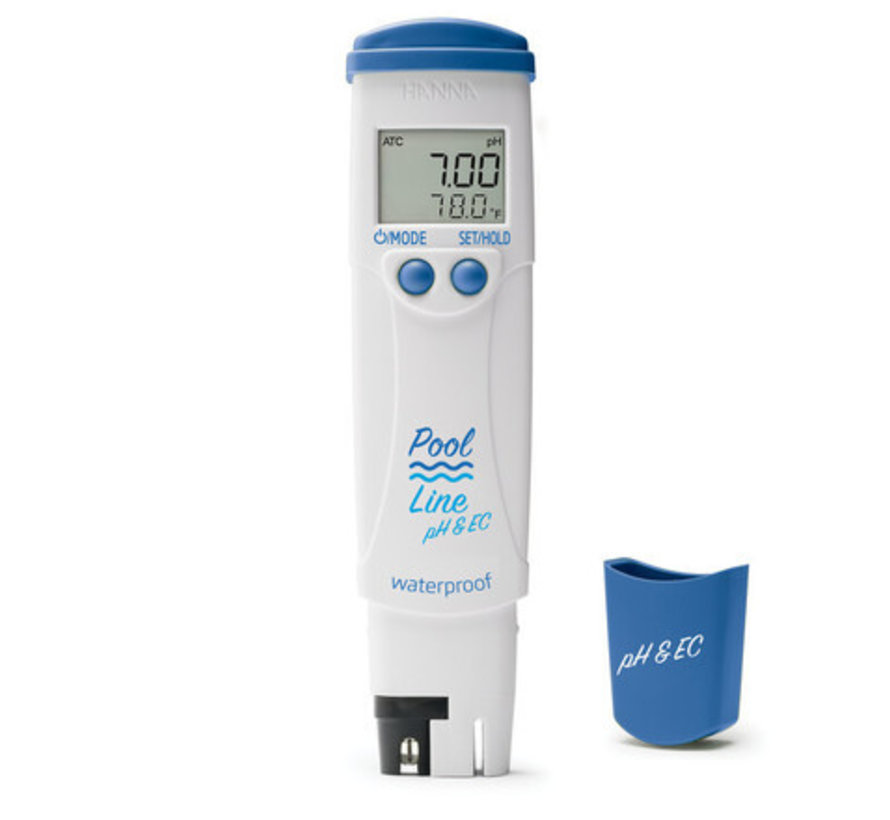 Waterbestendige Ph-en zout tester met digitale aflezing Hanna Instruments