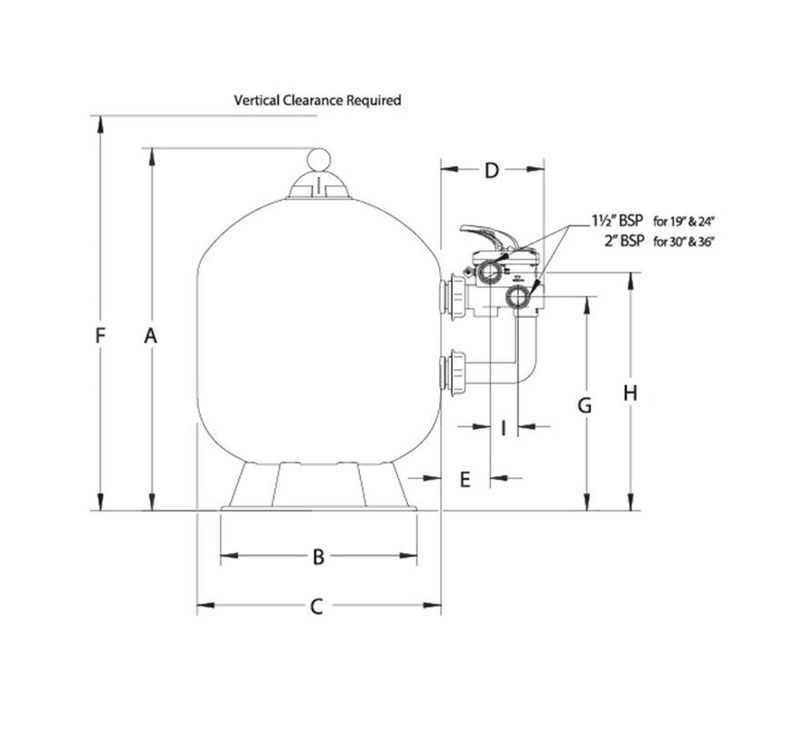Triton Neo Zijdelingse Montage Clear Pro, 480mm