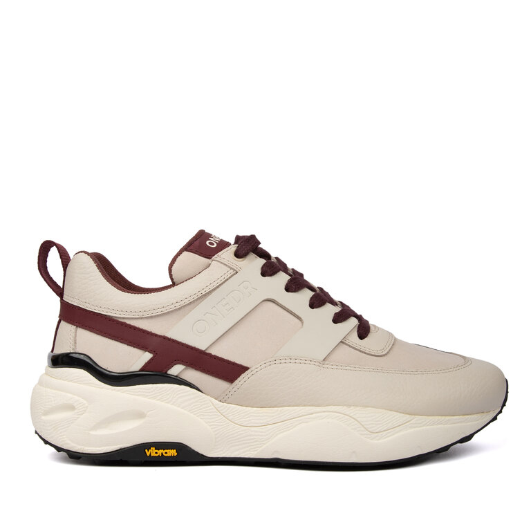 ONEDR Sneaker beige burgundy