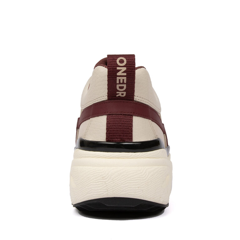 ONEDR Sneaker beige burgundy
