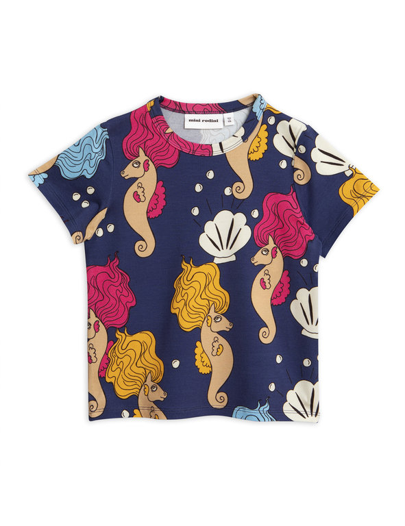 Mini Rodini seahorse ss tee // navy