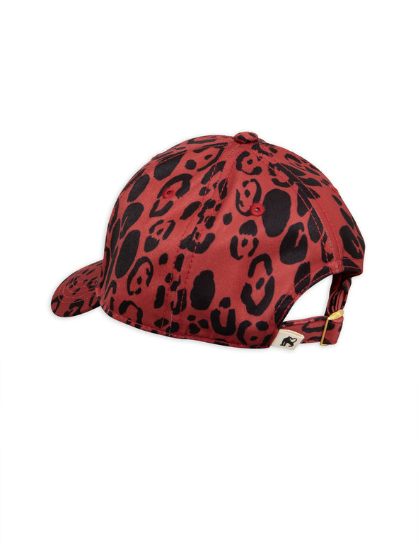 Mini Rodini leopard cap red