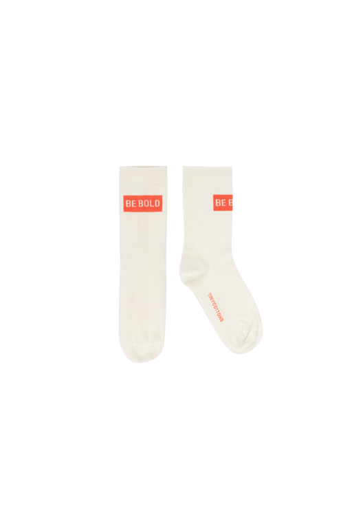 Tinycottons be bold medium socks // cream/red