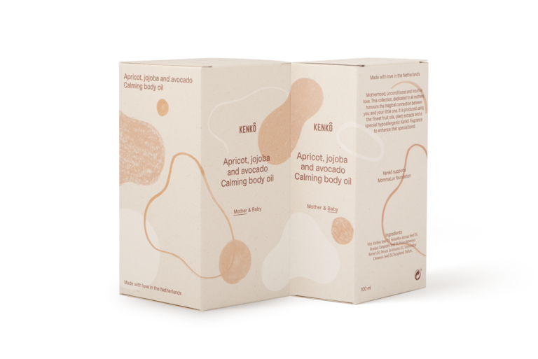 Kenko Apricot, jojoba and avocado calming body oil // mother & baby