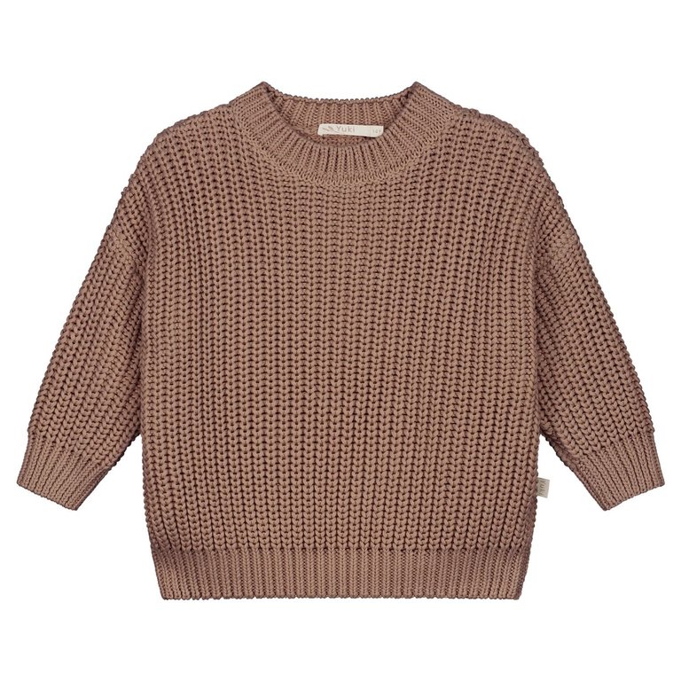 Yuki Kidswear chunky knitted sweater // mist