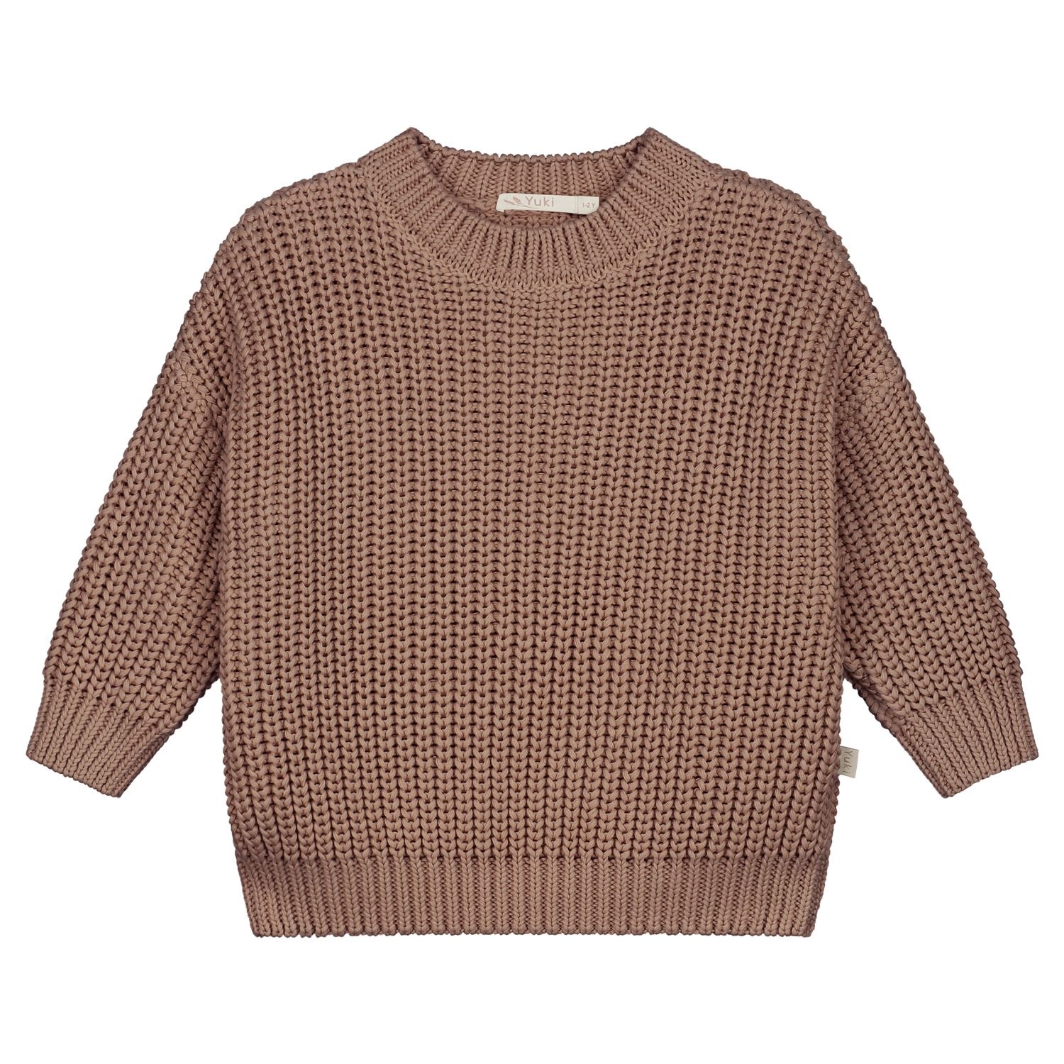 chunky knitted sweater // mist - Petozzi