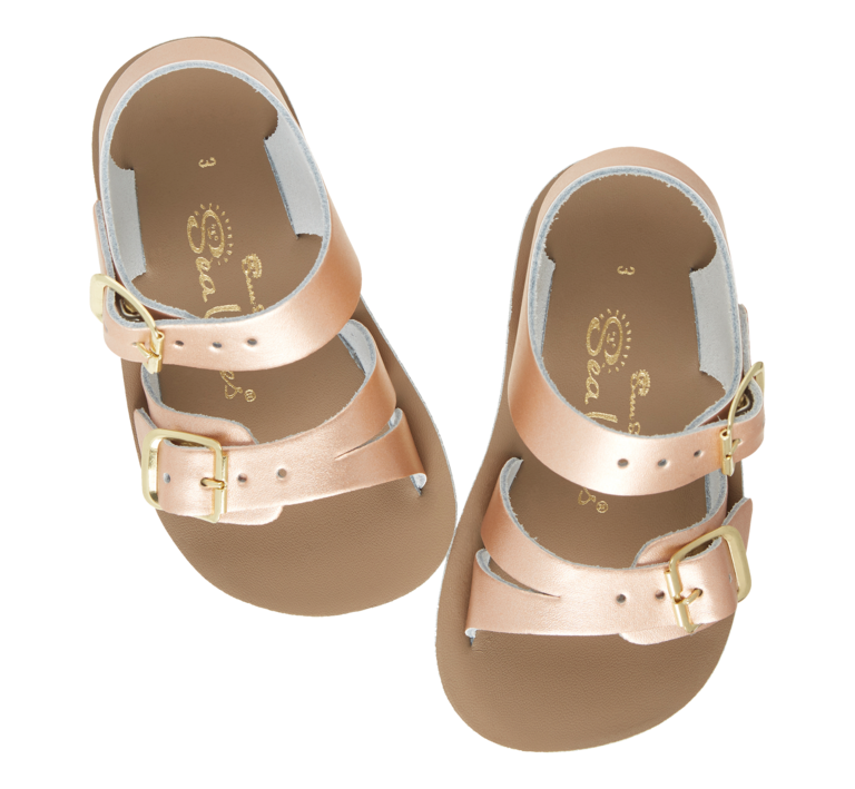 Salt Water Sandals sea wee child // rose gold