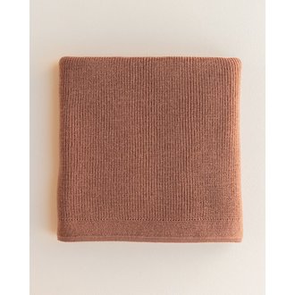 hvid blanket felix // terracotta