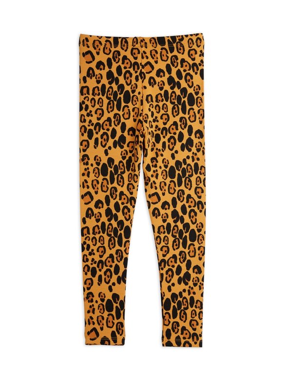 Mini Rodini basic leopard leggings // beige