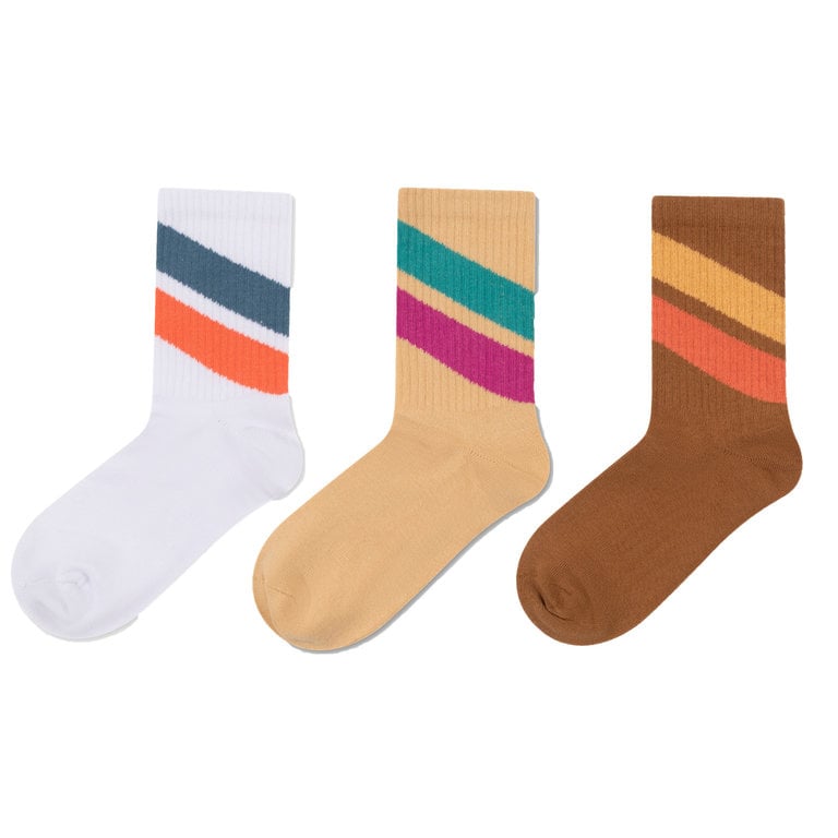 Repose Ams sporty socks // 3 pack stripe
