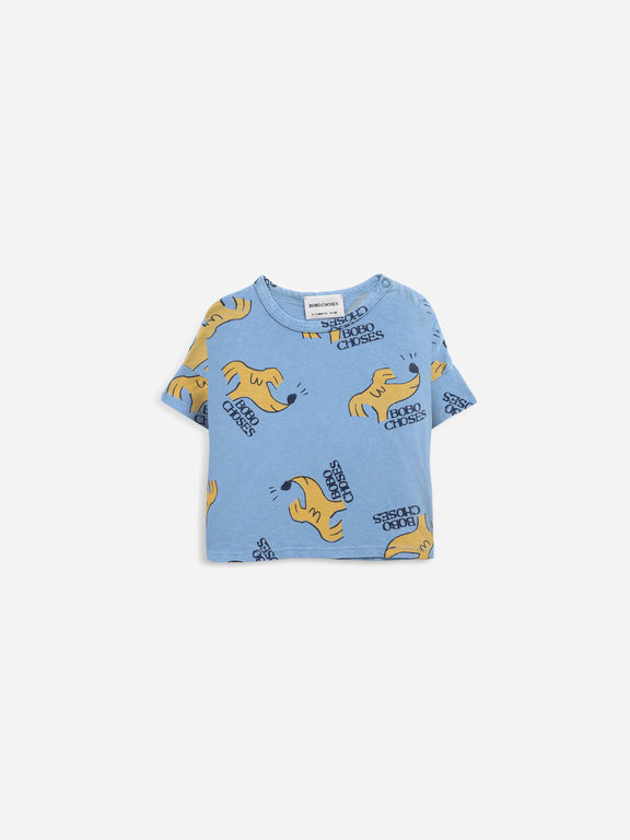 Bobo Choses sniffy dog all over short sleeve t-shirt // baby