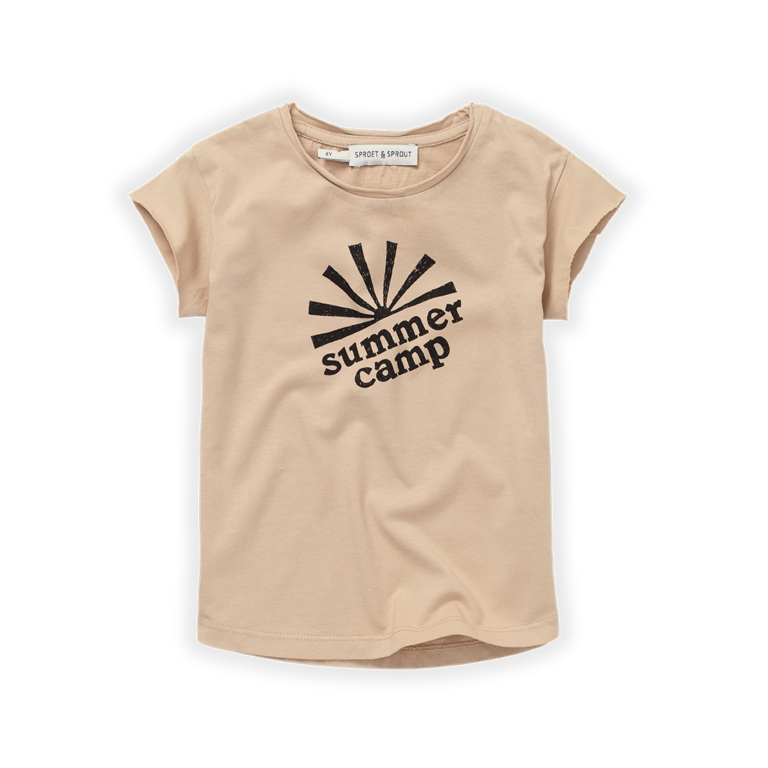 Sproet & sprout t-shirt summer camp // nougat