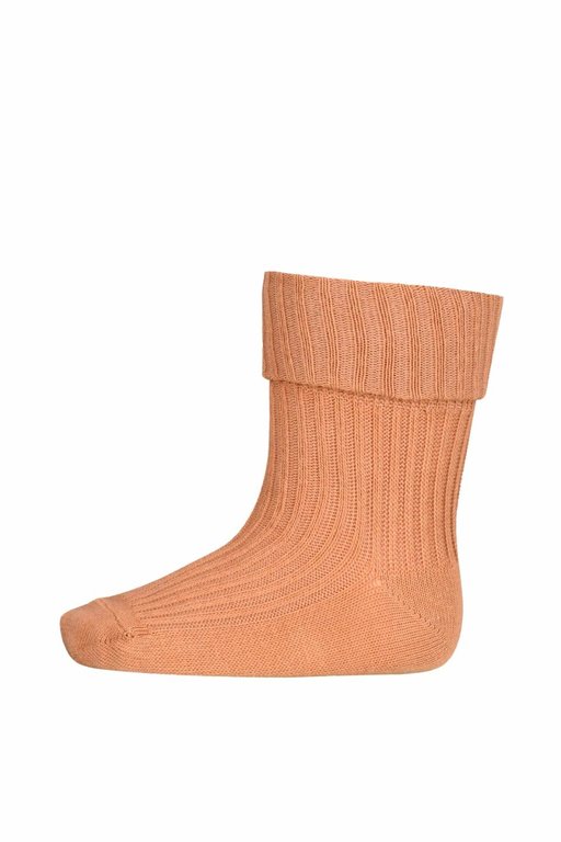 MP Denmark 533 cotton rib baby socks // 4155 apple cinnamon