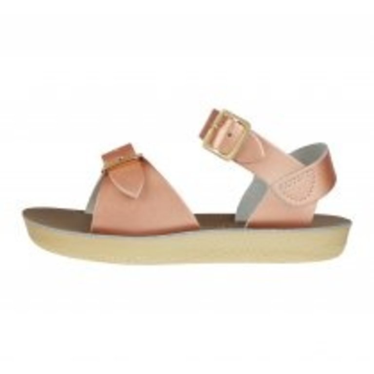 Salt Water Sandals surfer // child rose gold