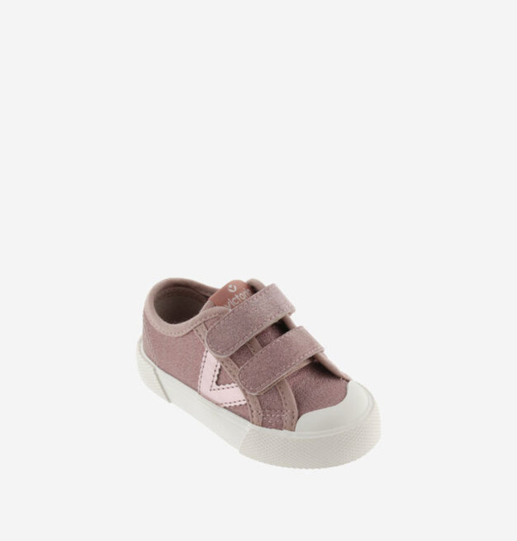 Tribu shiny nylon sneaker // nude