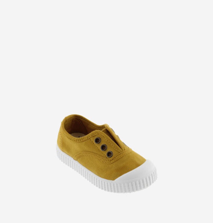 Victoria slip-on canvas sneaker // curry