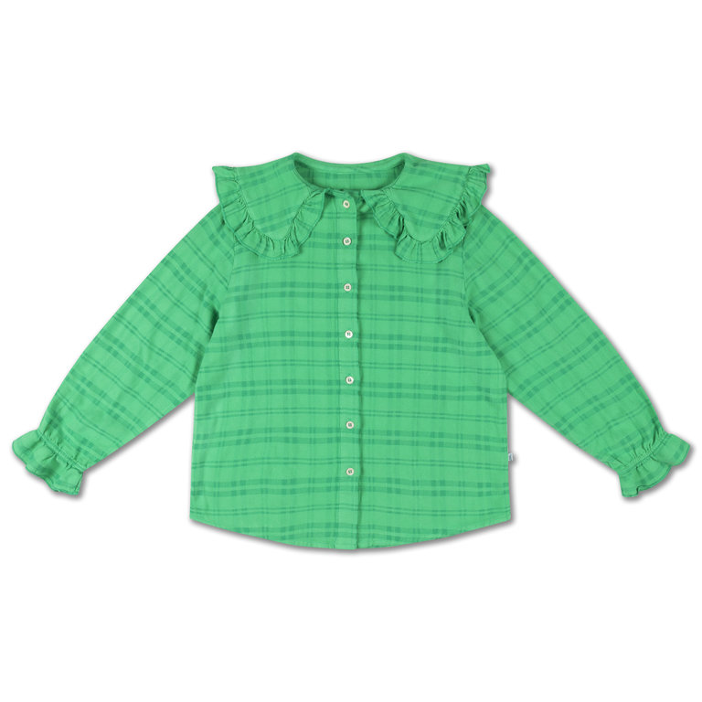 Repose Ams a fancy collar blouse // magic green check