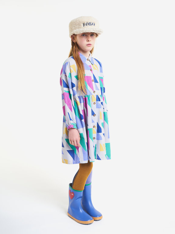 Bobo Choses triangles all over woven dress // kids