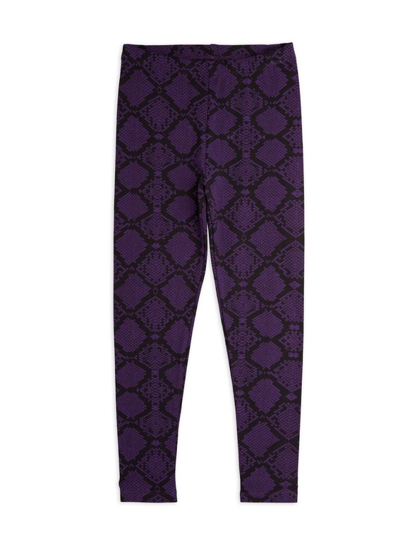 Mini Rodini snakeskin leggings // purple