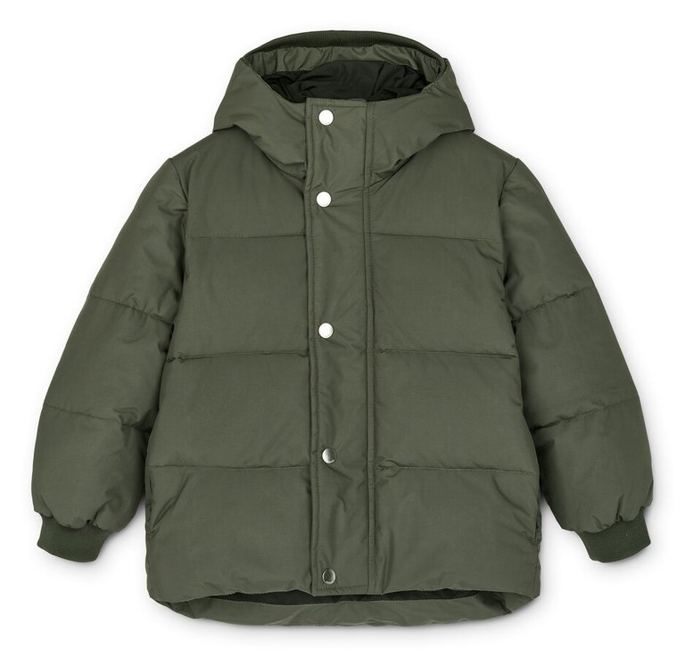 Liewood Palle puffer jacket // hunter green