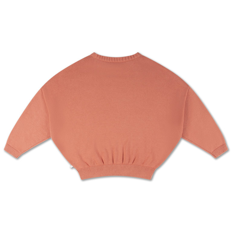 Repose Ams knit slouchy sweater // greyish tangerine