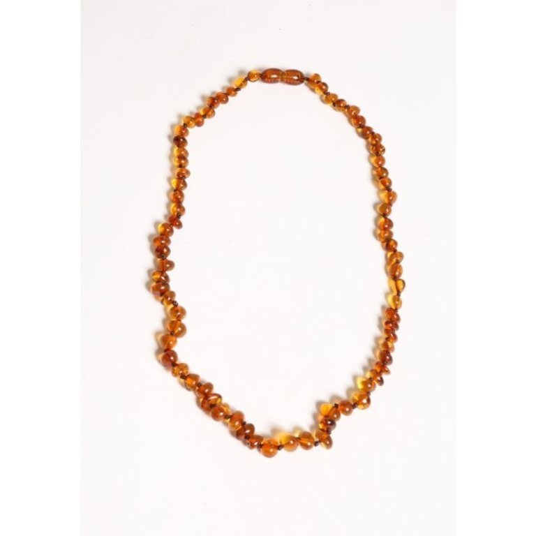 Alwero coni amber necklace kids // cognac