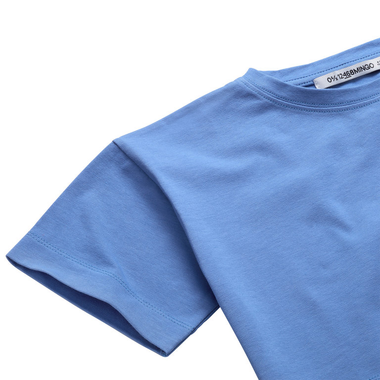 Mingo cropped t-shirt // baja blue